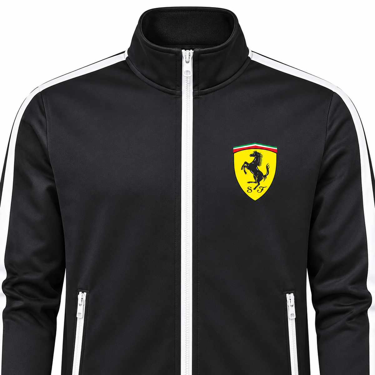 Men's Ferrari Motorsports Car Dri-Fit TrackSuit | Color: Black | Image 3