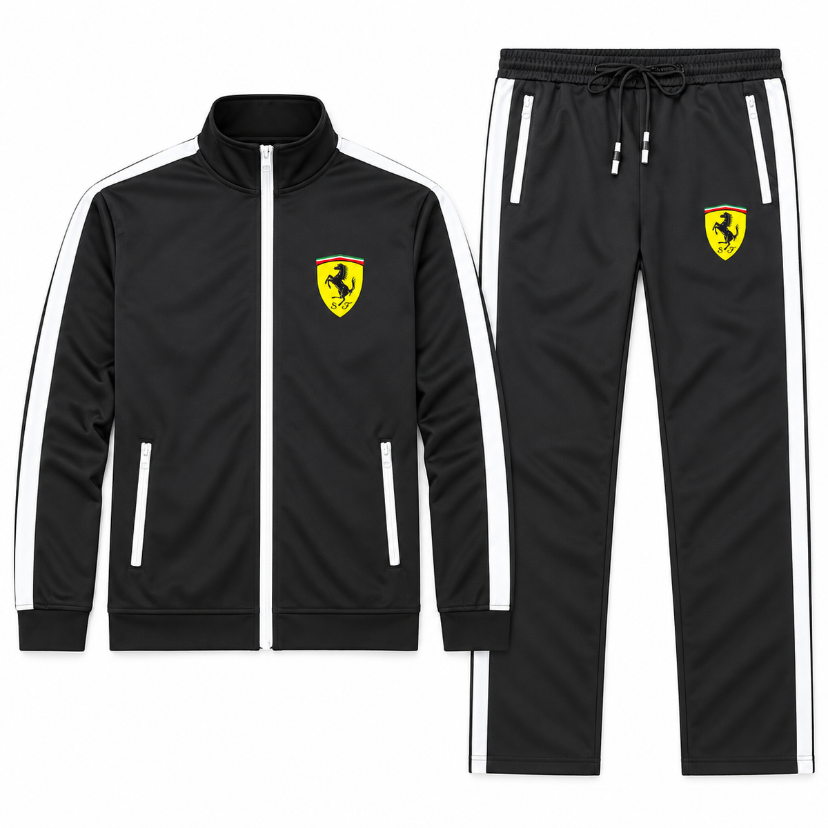 Men's Ferrari Motorsports Car Dri-Fit TrackSuit | Color: Black | Image 5