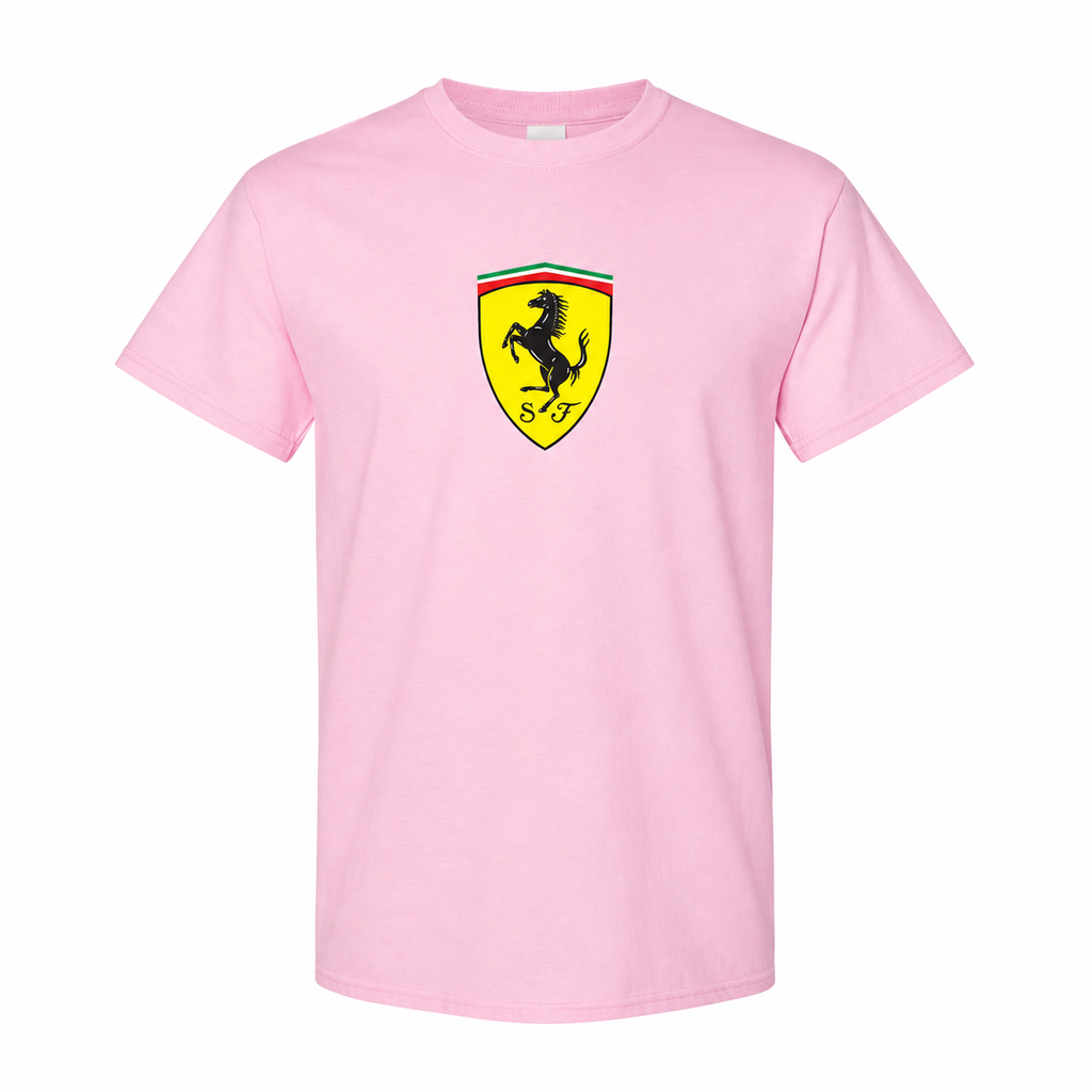 Ferrari cotton T-shirt Pink front