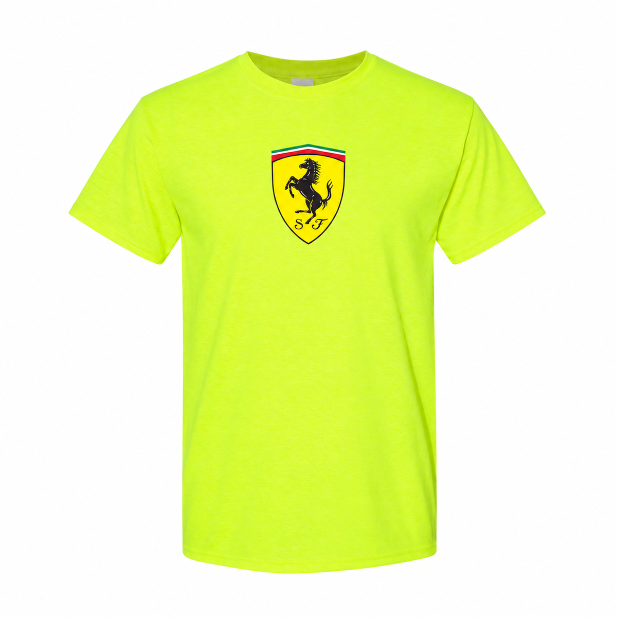 Ferrari cotton T-shirt Safety Green front