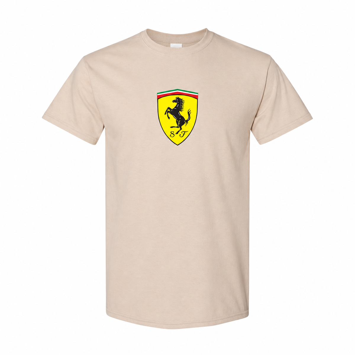 Ferrari cotton T-shirt Tan front