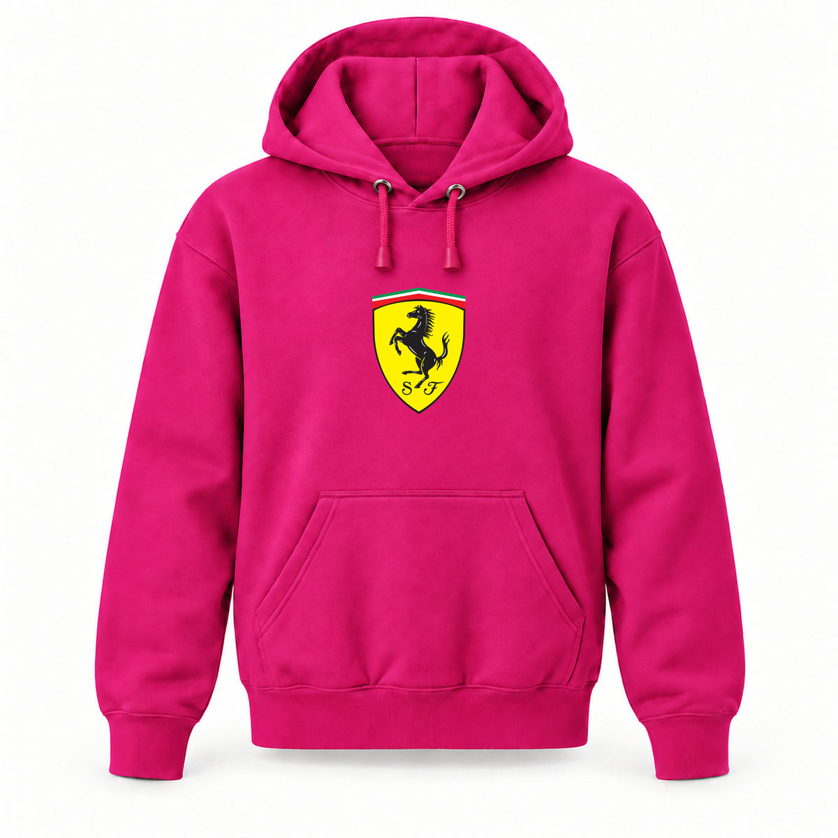Ferrari - Youth Large Hoodie (Ages 10–12) | Color: Hot Pink