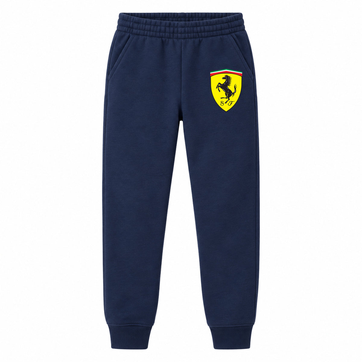 Ferrari youth jogger sweatpants in Navy Blue, Youth Large ages 10–12