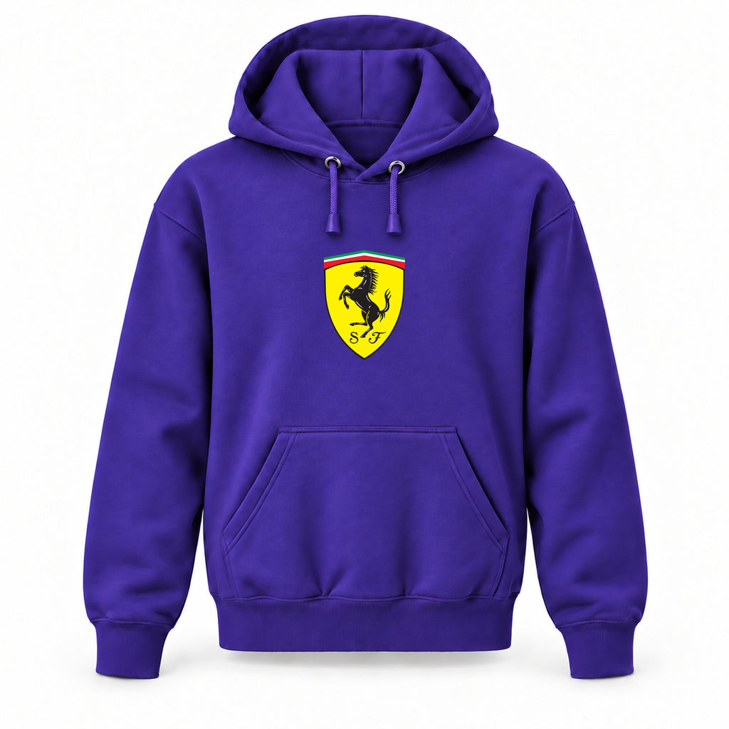 Ferrari - Youth Large Hoodie (Ages 10–12) | Color: Purple