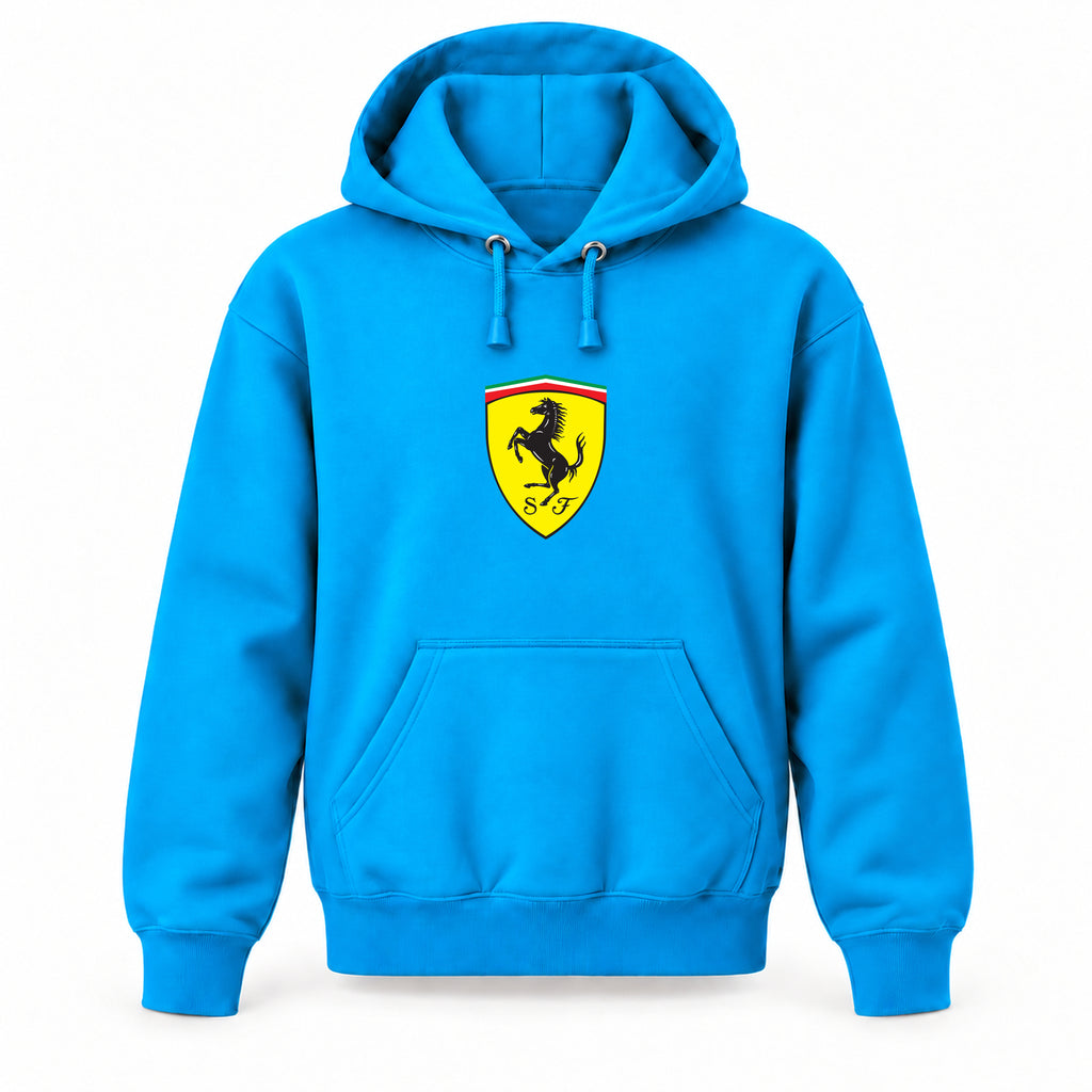 Ferrari - Youth Large Hoodie (Ages 10–12) | Color: Turquoise