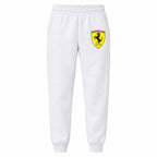 Ferrari youth jogger sweatpants in White, Youth Large ages 10–12