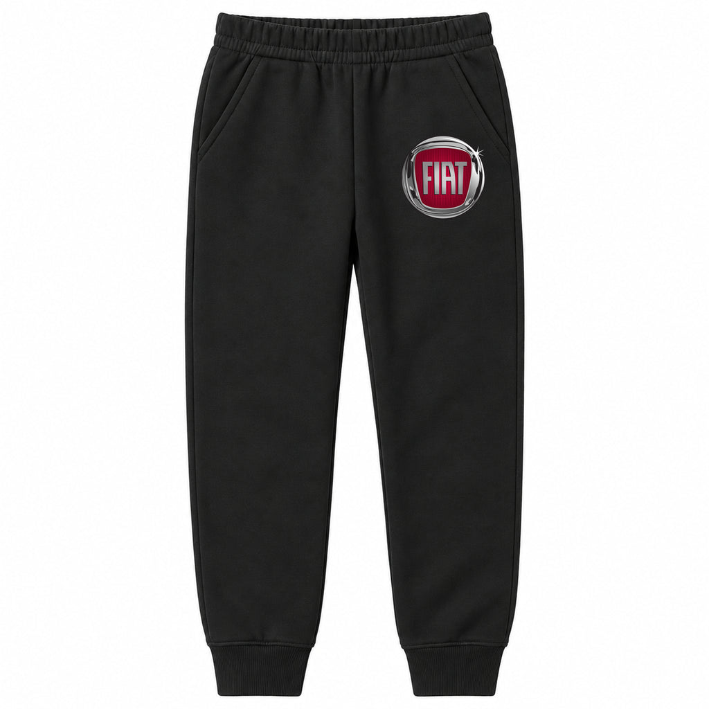 Fiat youth jogger sweatpants in Black, Youth Large ages 10–12