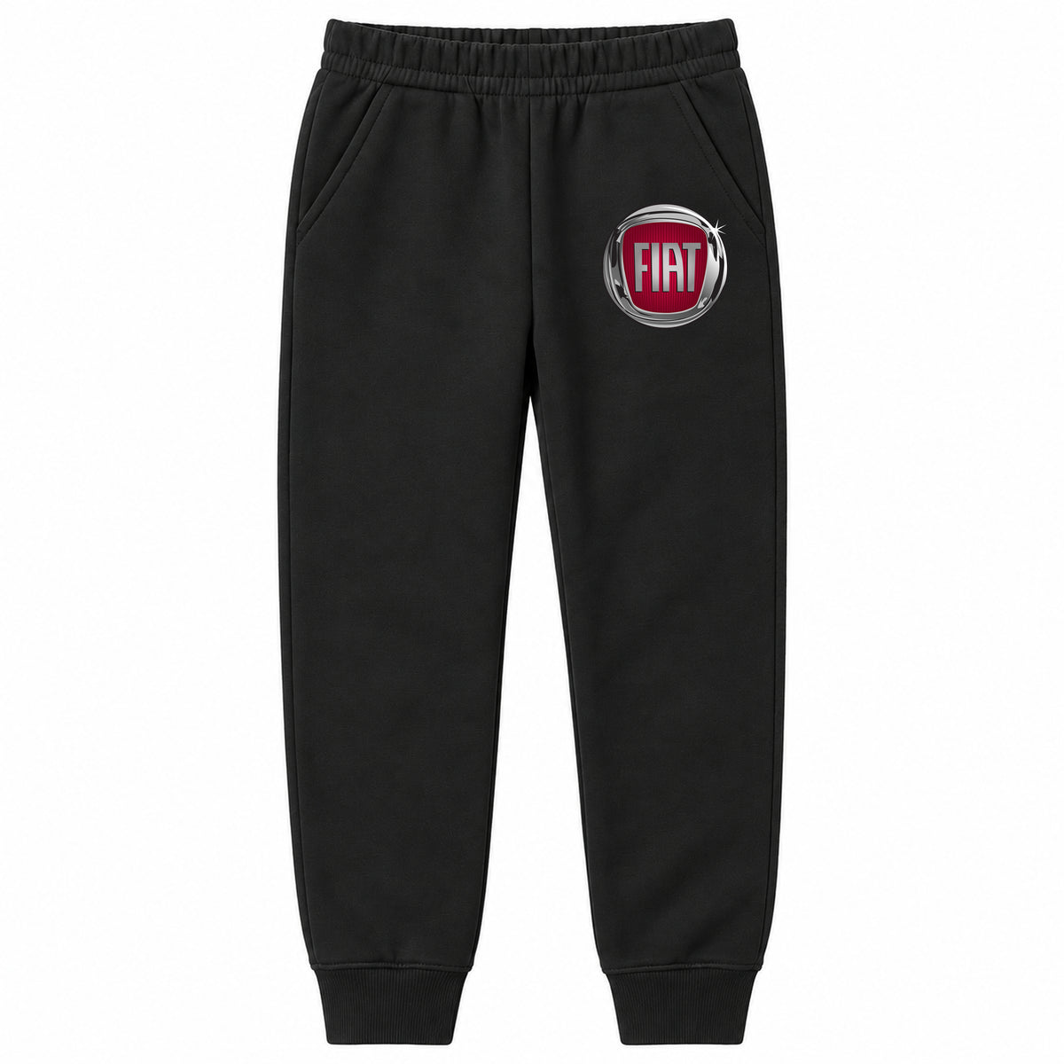 Fiat youth jogger sweatpants in Black, Youth Large ages 10–12
