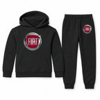 Fiat youth hoodie jogger set, Black, Youth Large ages 10–12