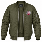 Fiat bomber-zip Army Green front left-chest heat transfer