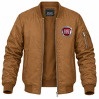 Fiat bomber-zip Brown front left-chest heat transfer
