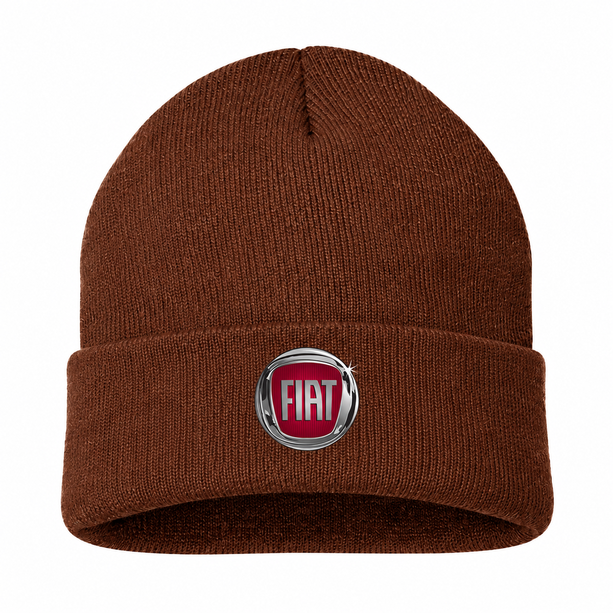 Men's Fiat Beanie Hat — Brown — clean front main