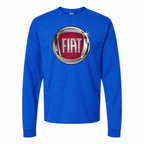 Men's Fiat cotton long sleeve T-shirt Blue front