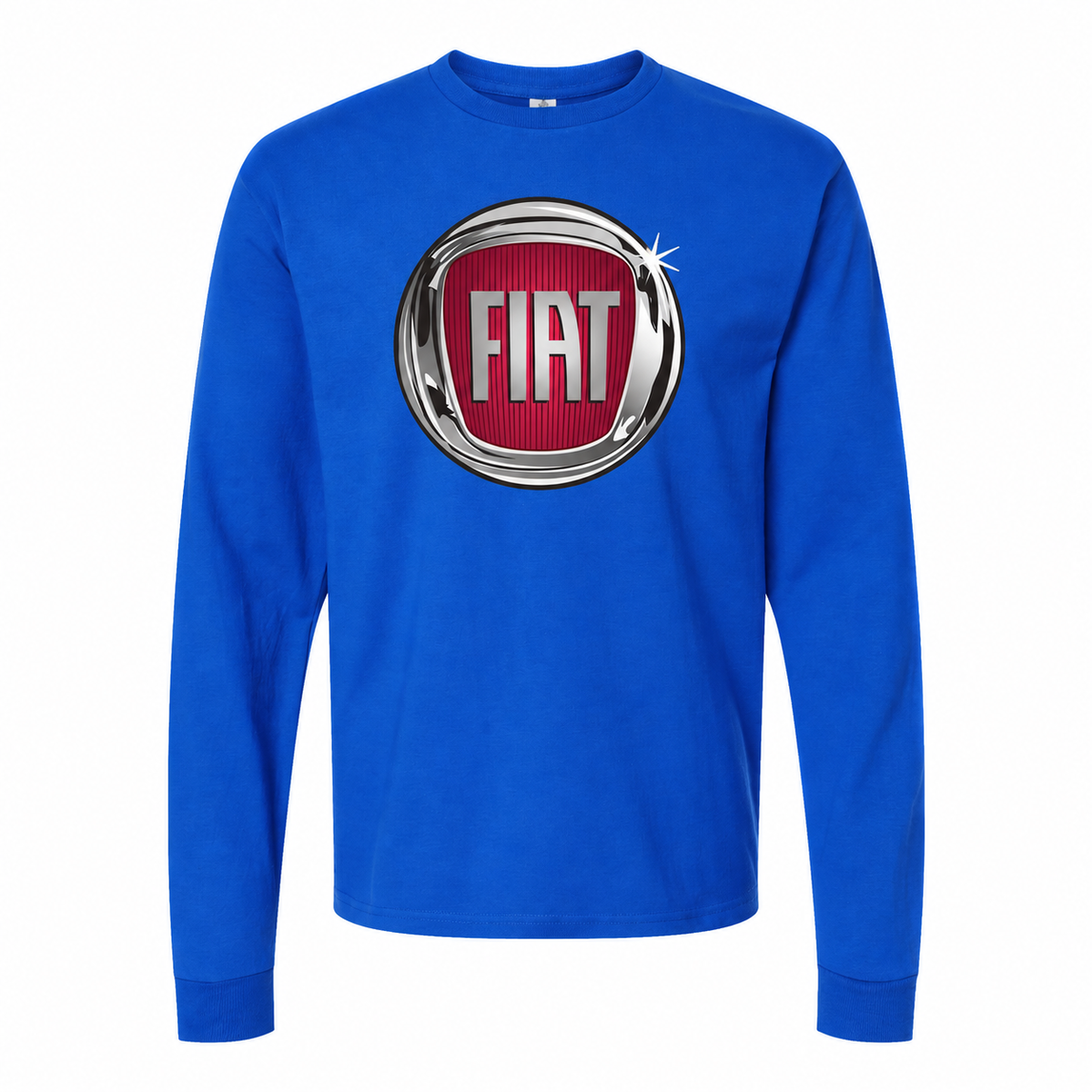 Men's Fiat cotton long sleeve T-shirt Blue front