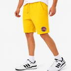 Fiat fleece shorts Yellow front logo near left hem