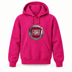 Fiat - Youth Large Hoodie (Ages 10–12) | Color: Hot Pink