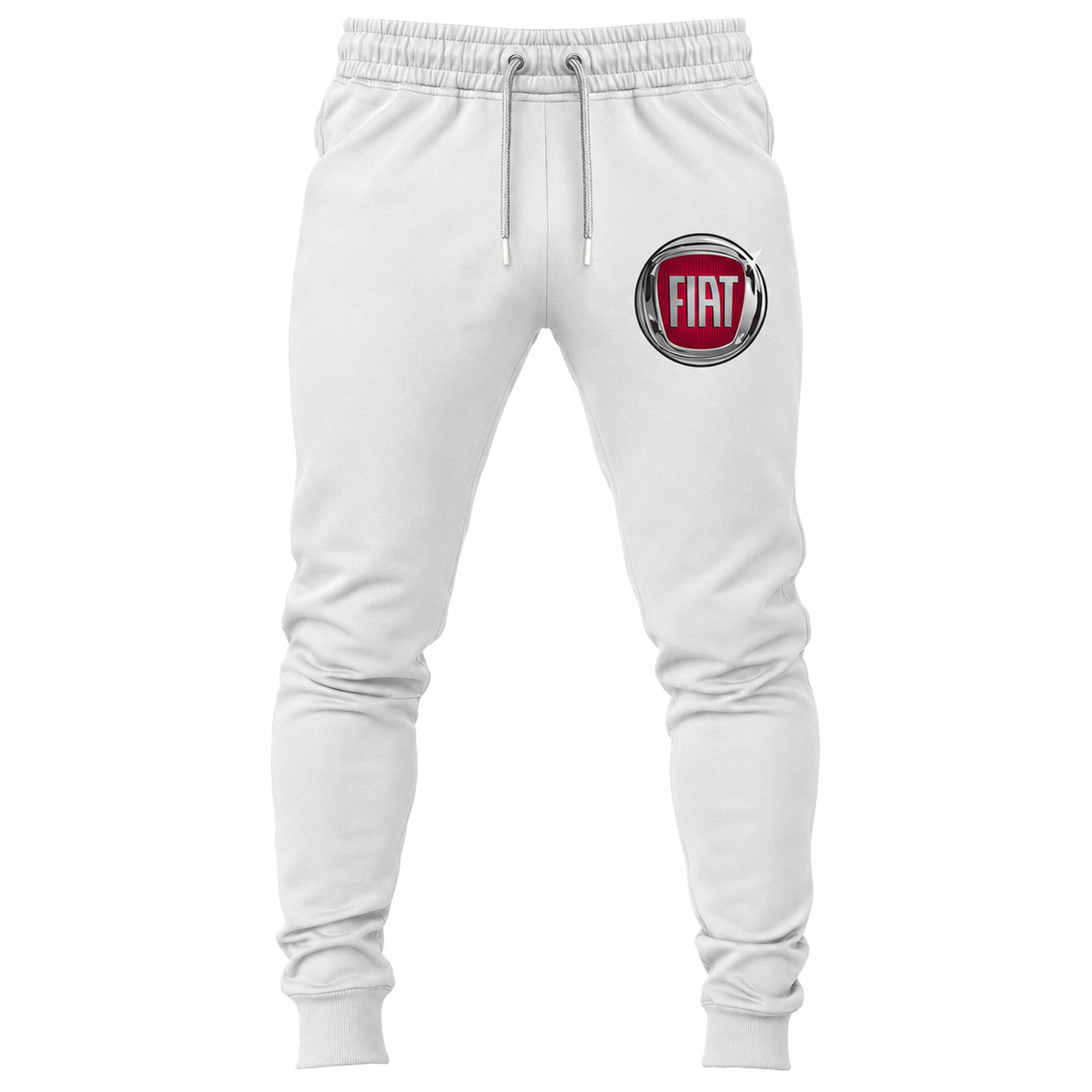 Fiat joggers White front left thigh heat transfer