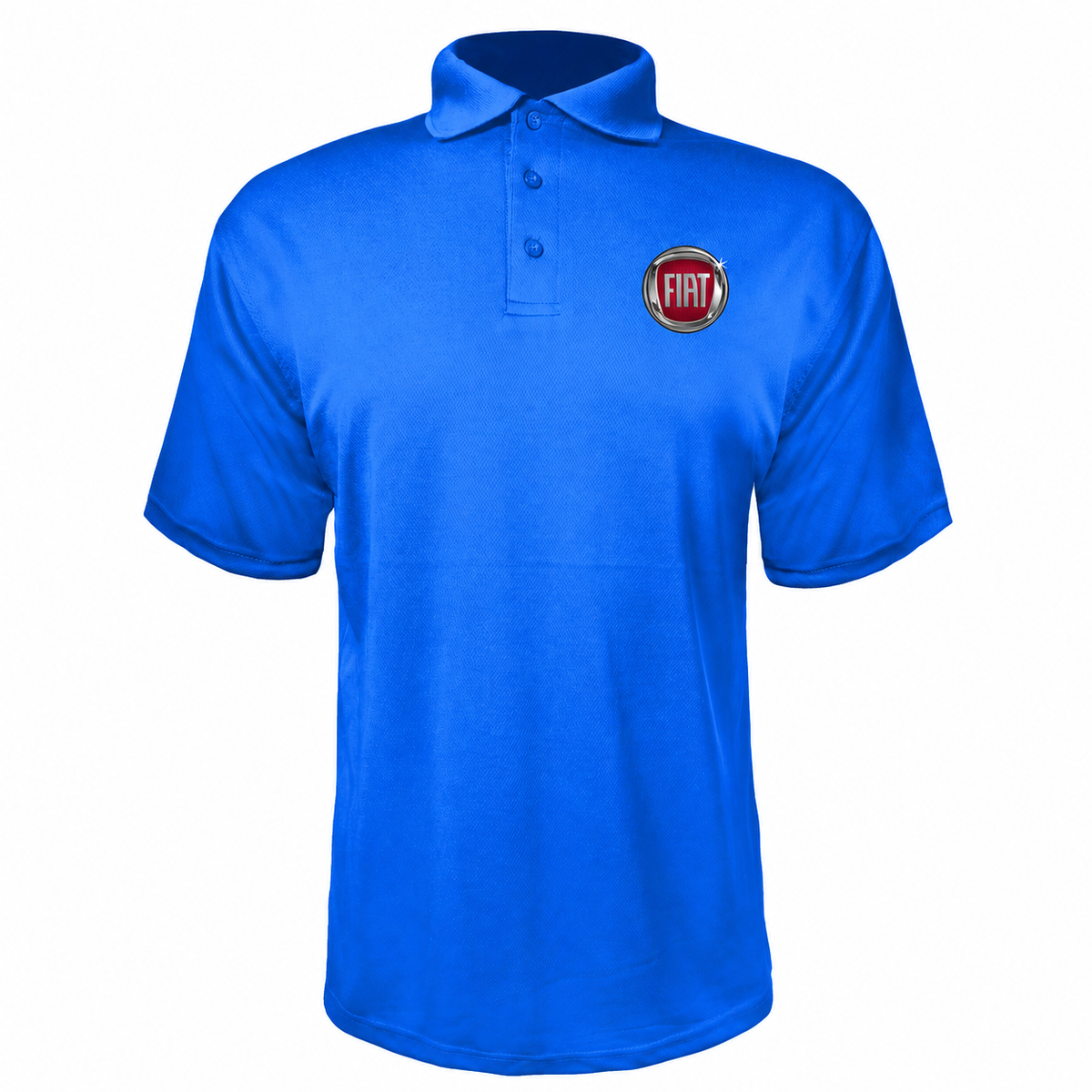 Fiat polyester polo — Blue — source logo on left chest