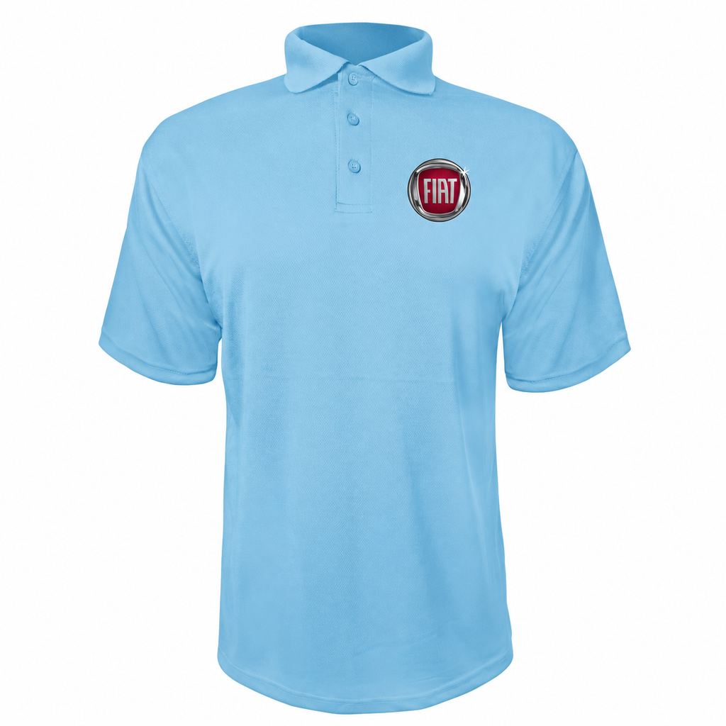 Fiat polyester polo — Carolina Blue — source logo on left chest