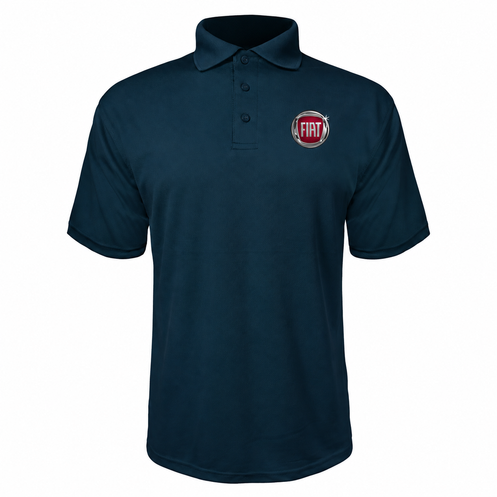 Fiat polyester polo — Navy — source logo on left chest