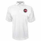 Fiat polyester polo — White — source logo on left chest