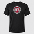 Fiat polyester T-shirt — Black — original logo