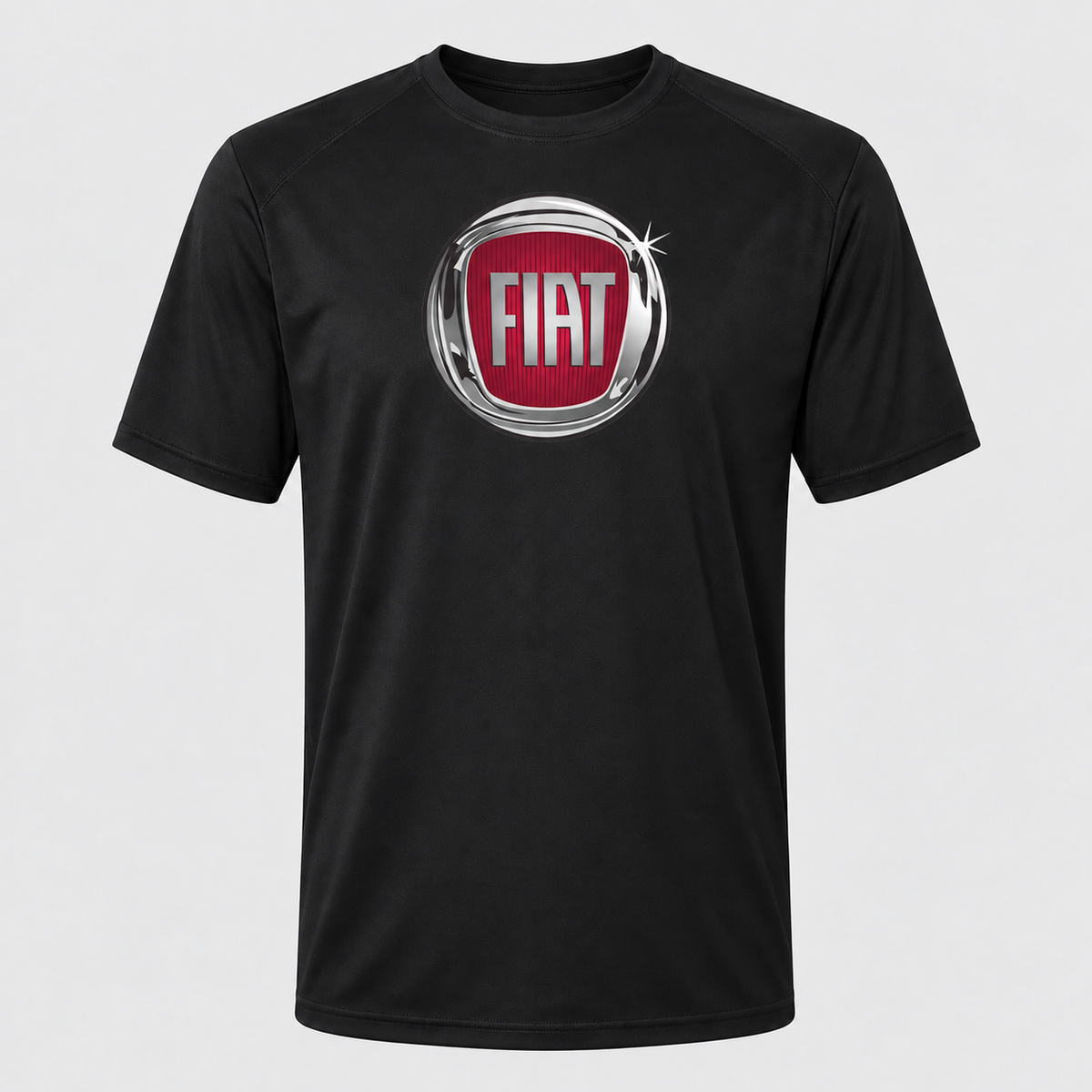 Fiat polyester T-shirt — Black — original logo