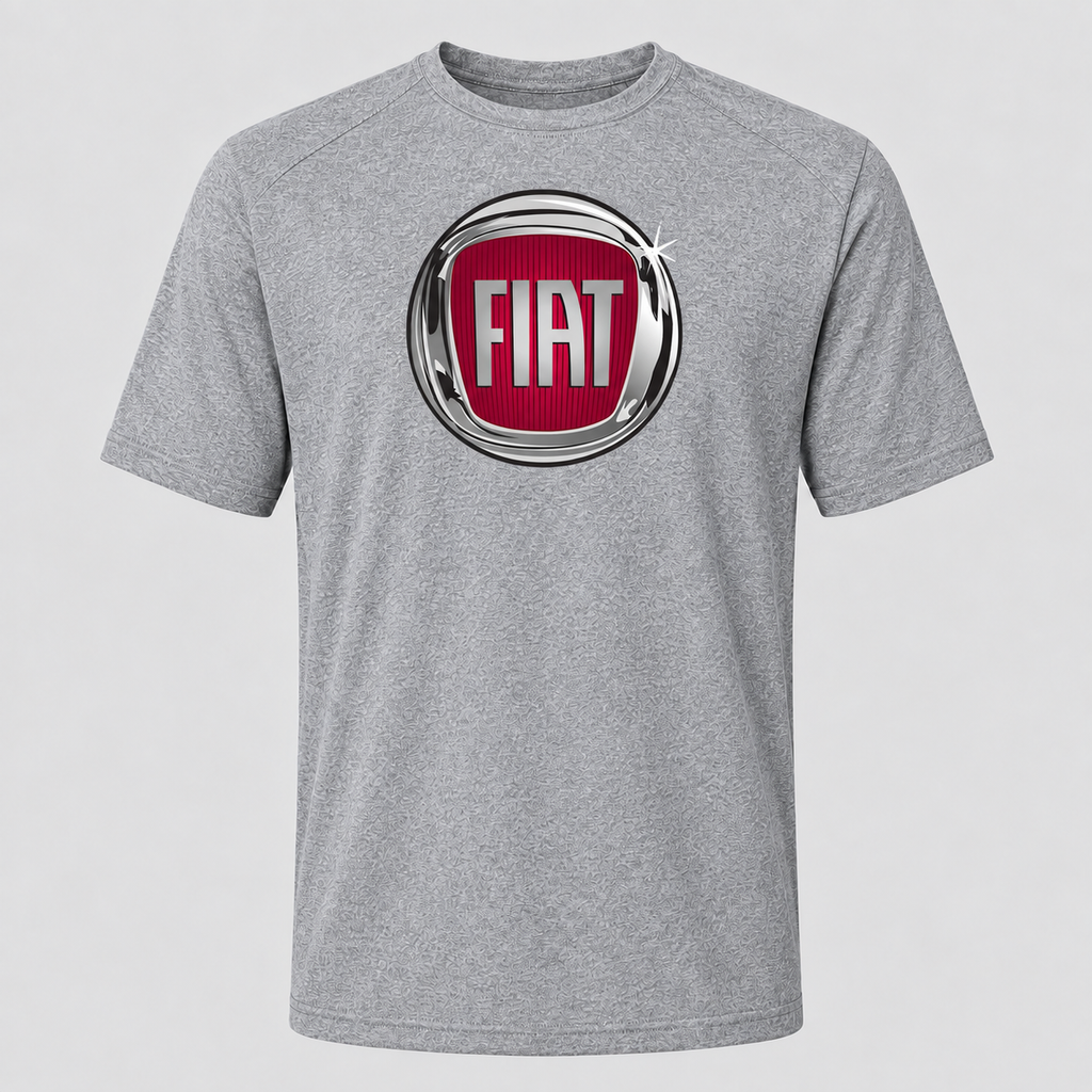 Fiat polyester T-shirt — Grey — original logo