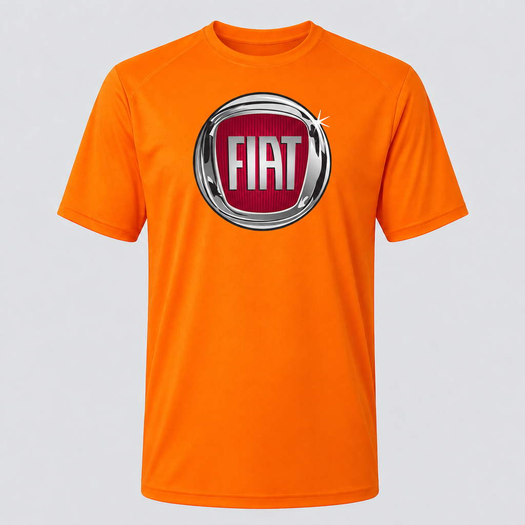 Fiat polyester T-shirt — Orange — original logo