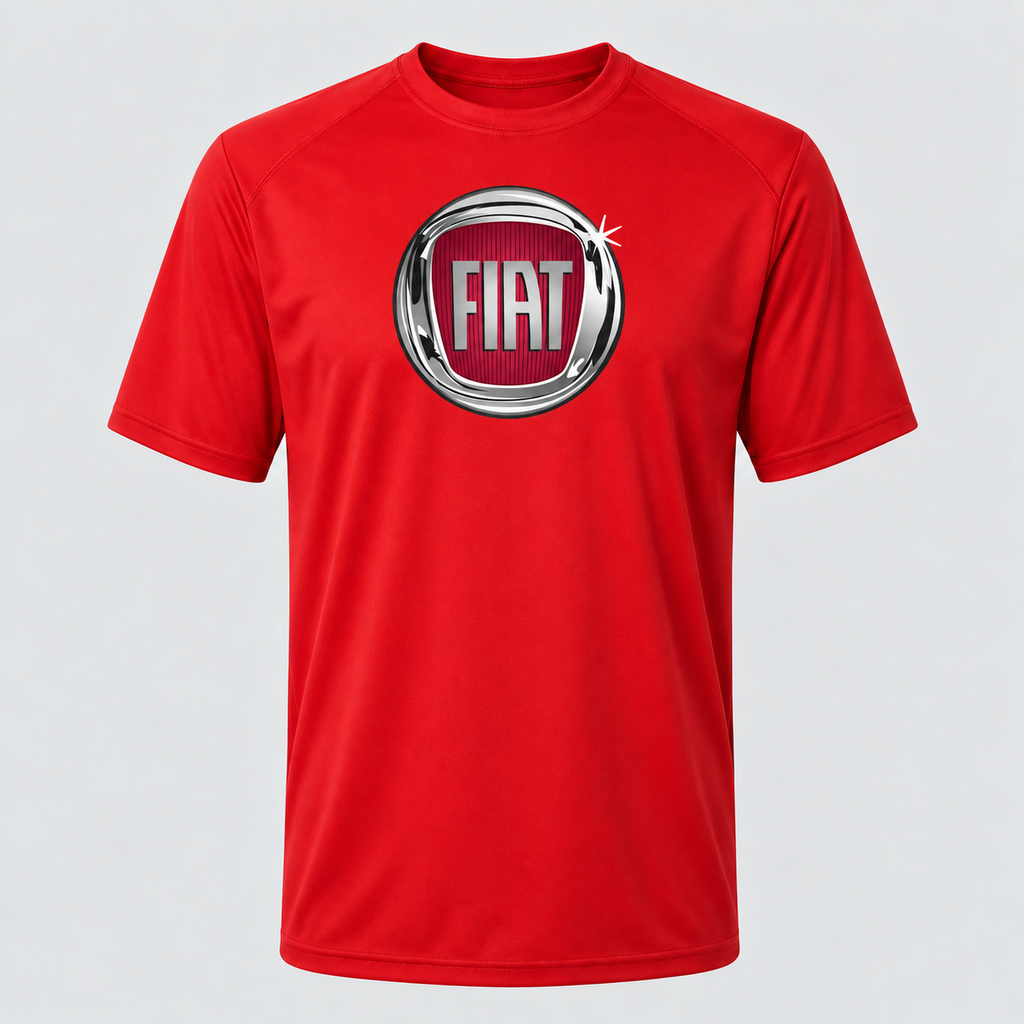 Fiat polyester T-shirt — Red — original logo
