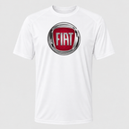 Fiat polyester T-shirt — White — original logo