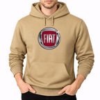 Fiat Khaki pullover hoodie front main