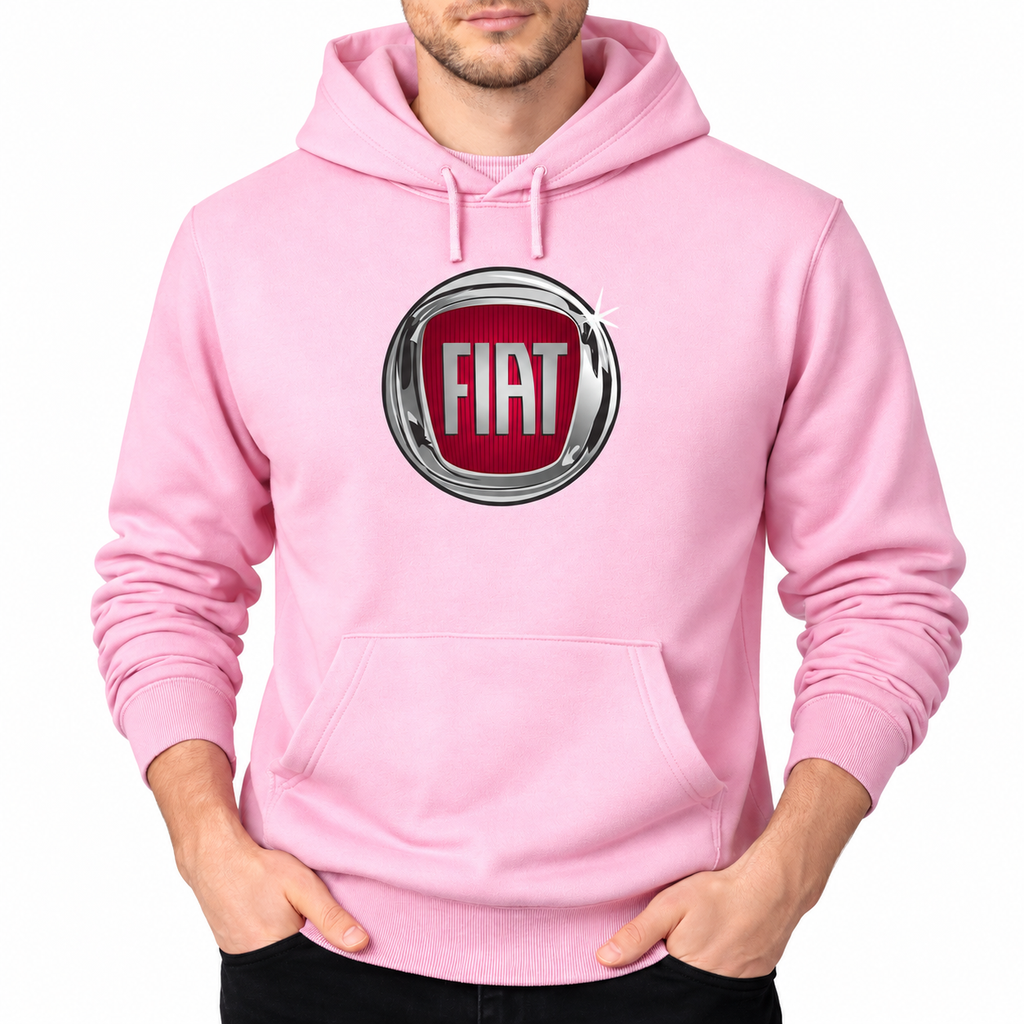 Fiat Light Pink pullover hoodie front main
