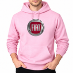 Fiat Light Pink pullover hoodie front main