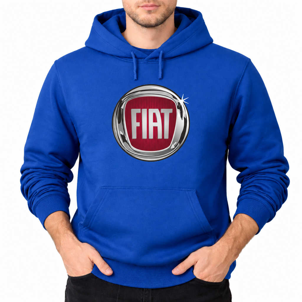 Fiat Royal Blue pullover hoodie front main
