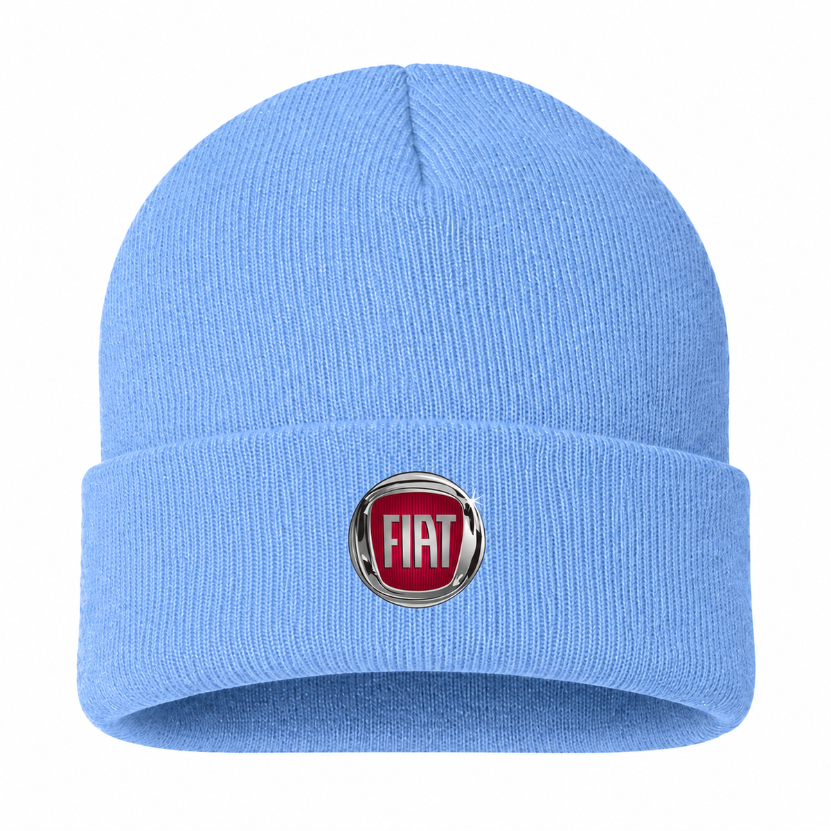 Men's Fiat Beanie Hat — Sky Blue — clean front main