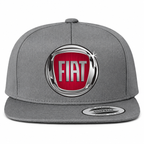 Fiat snapback Grey front centered heat transfer