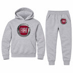 Fiat youth hoodie jogger set, Sports Grey, Youth Large ages 10–12