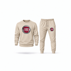 Men's Fiat Sweatshirt Joggers Set | Color: Tan | Main