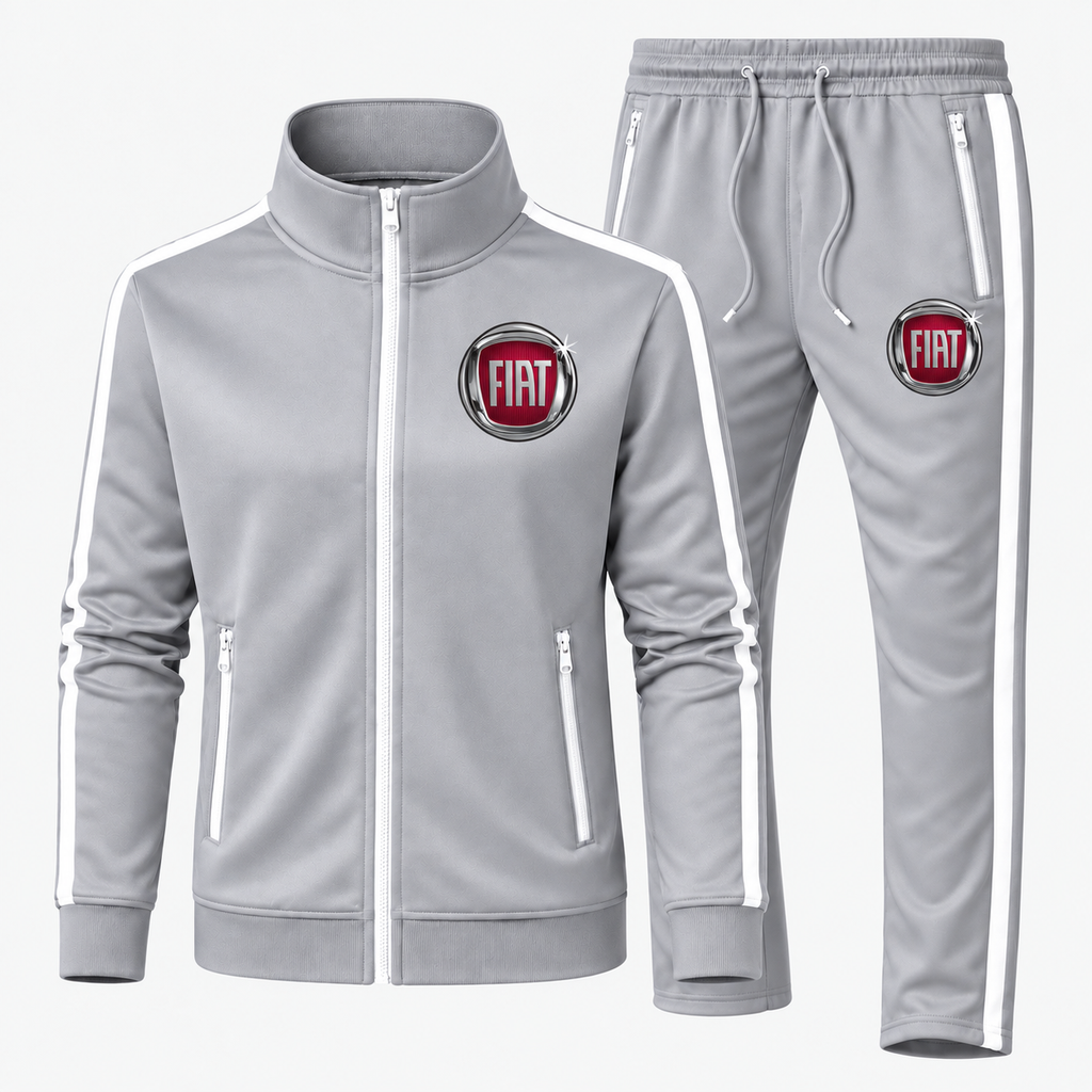 Fiat tracksuit Gray front left thigh heat transfer