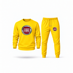 Men's Fiat Sweatshirt Joggers Set | Color: Yellow | Main