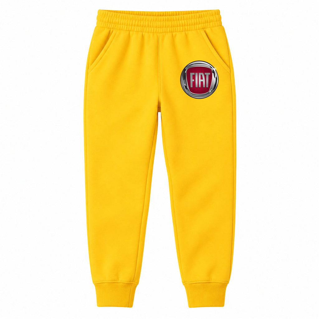 Fiat youth jogger sweatpants in Yellow, Youth Large ages 10–12
