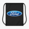 Ford Car Drawstring Bag - Black