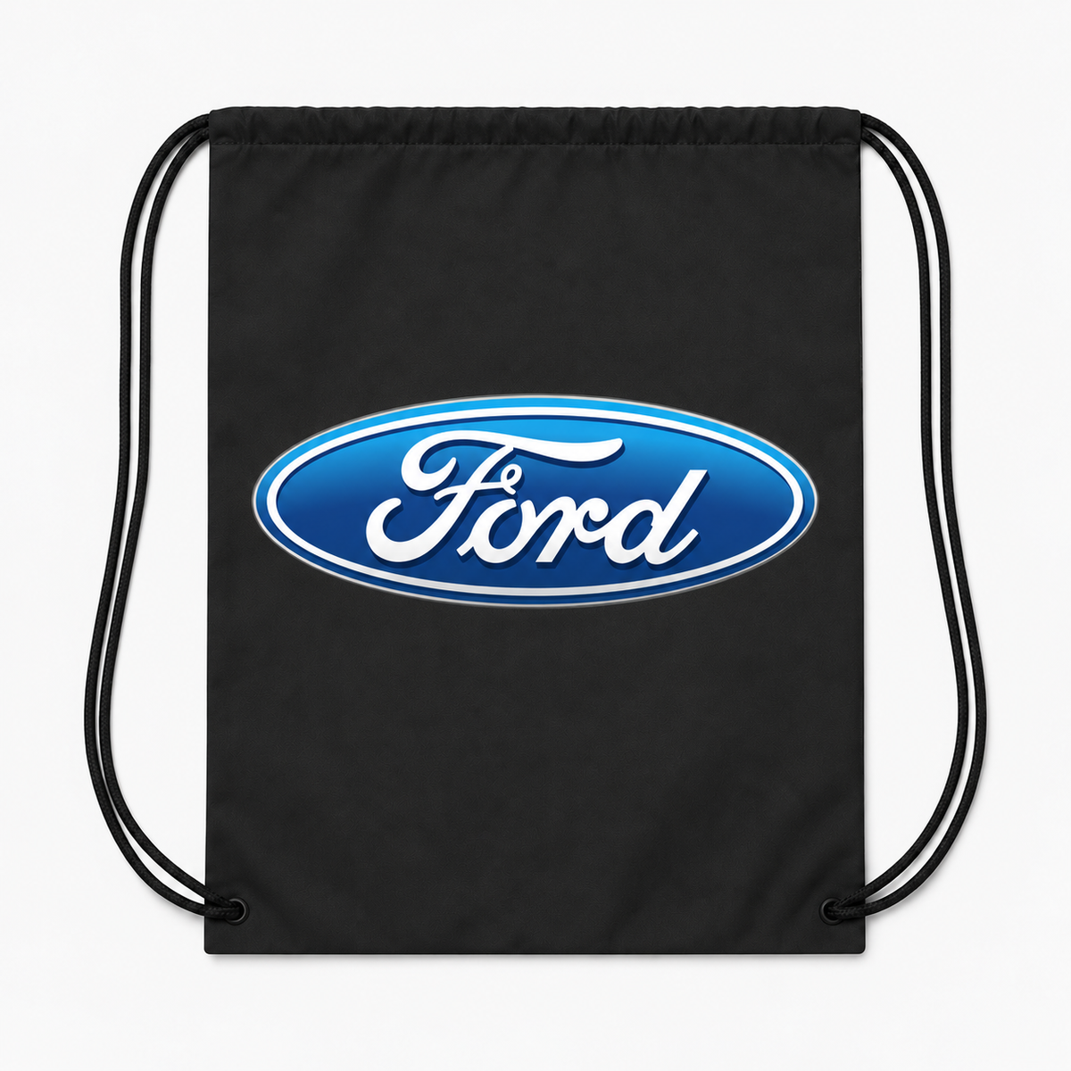 Ford Car Drawstring Bag - Black