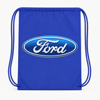 Ford Car Drawstring Bag - Blue