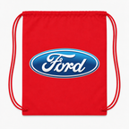 Ford Car Drawstring Bag - Red