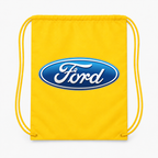 Ford Car Drawstring Bag - Yellow