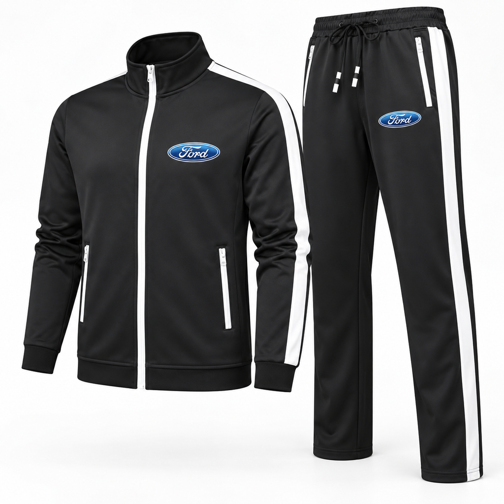 Men's Ford Car Dri-Fit TrackSuit | Color: Black | Image 2
