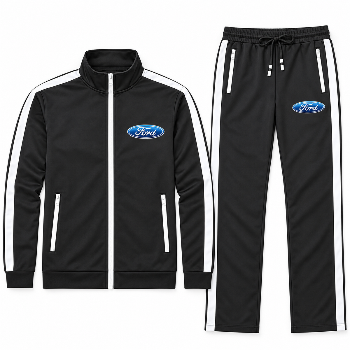 Men's Ford Car Dri-Fit TrackSuit | Color: Black | Image 5