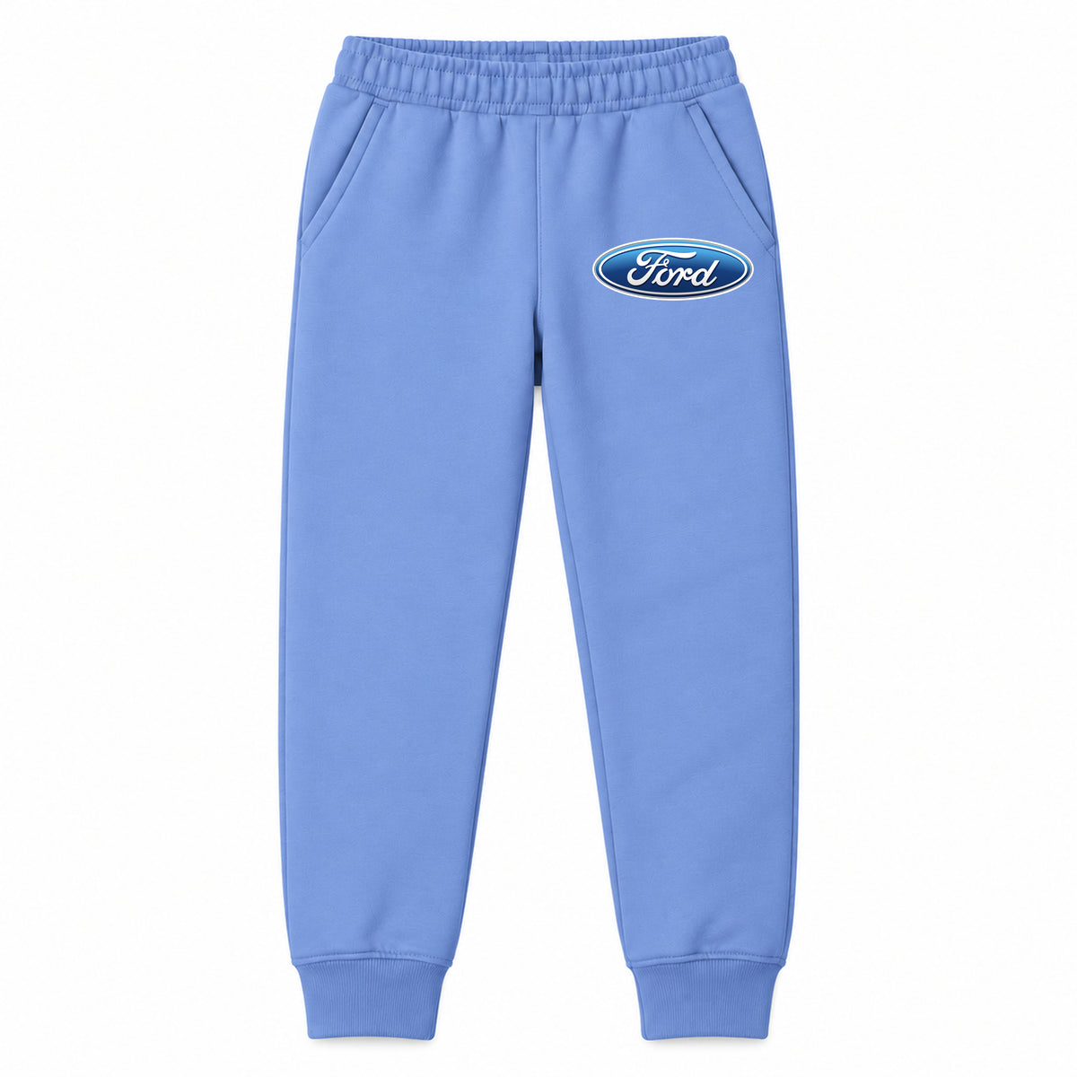 Ford youth jogger sweatpants in Carolina Blue, Youth Large ages 10–12